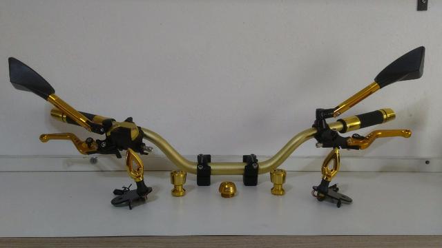 Kit Gold Special, Black, Red, Blue honda Del rey , Prata niquelado