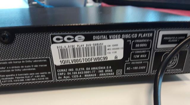 Dvd Player Karaokê Cce Dvd-568usx C/ Entrada Usb - Foto 5
