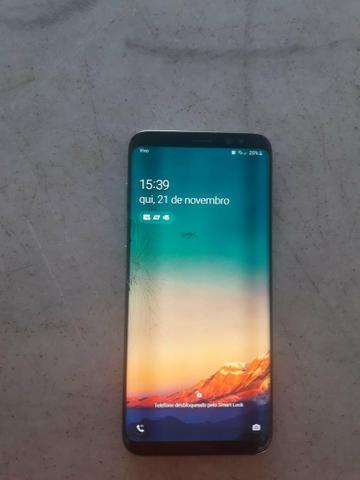 S8 64G tela trincada com caixa todos acessórios - Foto 2