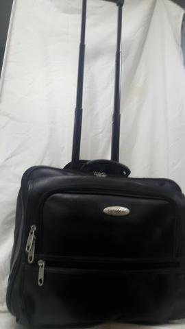 Sansonite Couro Maleta Masculina Executiva para notebook com rodinhass - Foto 2