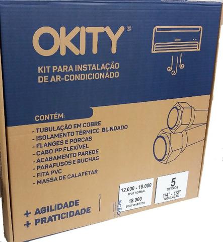 Kit Instalação Ar Condicionado Split 12/18000btus 1/4-1/2 5m+Suporte