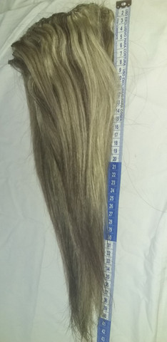 Cabelo humano loiro com luzes - Foto 2