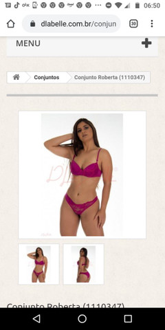 Lote de lingeries