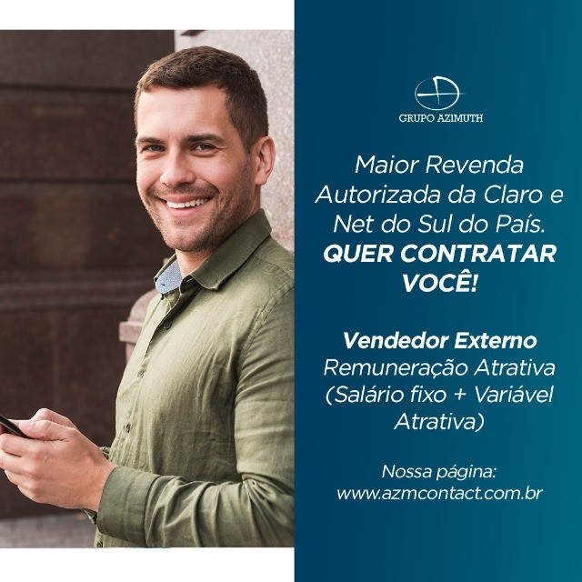 Vendedor Externo/São Bento do Sul