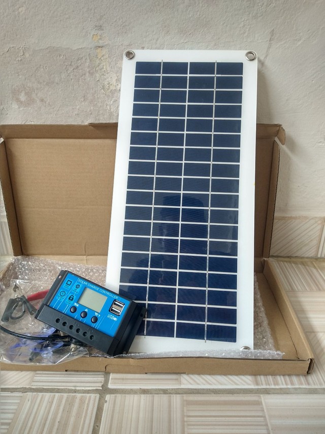 Gerador de energia solar, kit placa e controlador 