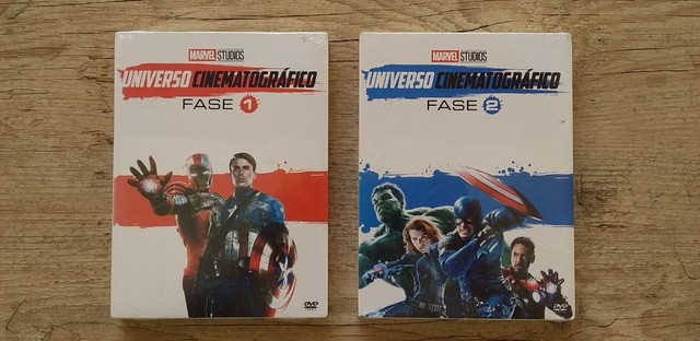 DVD Box Universo Cinematográfico Marvel - Fases 01 e 02