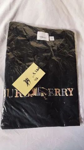 Camiseta clearance burberry preta