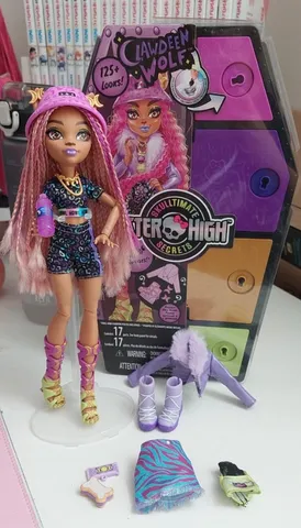 Monster High Boneca Skulltimates Secrets Clawdeen - Mattel em