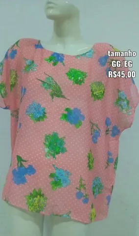 Blusas femininas tamanho GG/EG exclusiva veste até busto 130!
