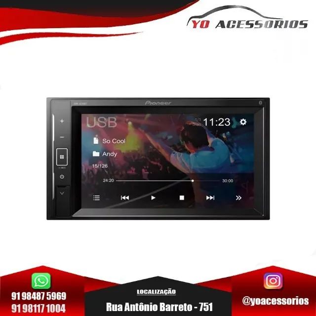 Multimidia 7 polegadas pioneer