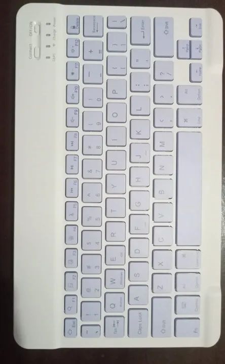Mini Teclado ultra fino Recarregável e Mouse-Bluetooth-Cor Azul-Layout padrão americano - Foto 5