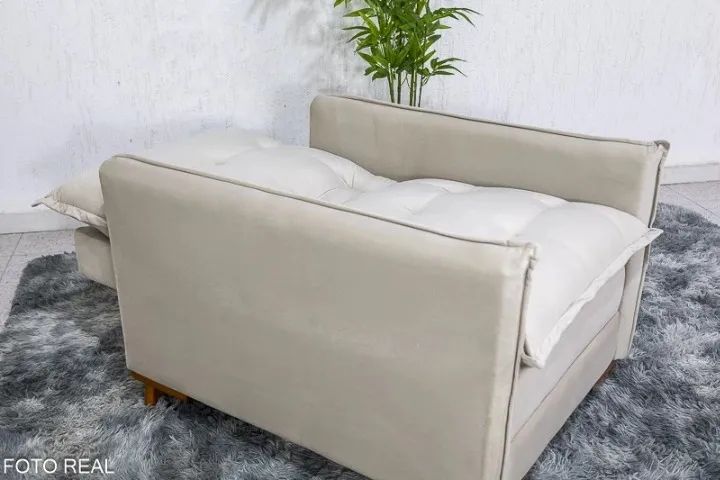 Poltrona Reclinável Rubi c/ Puff. Produto Novo. Pronta Entrega. - Foto 4