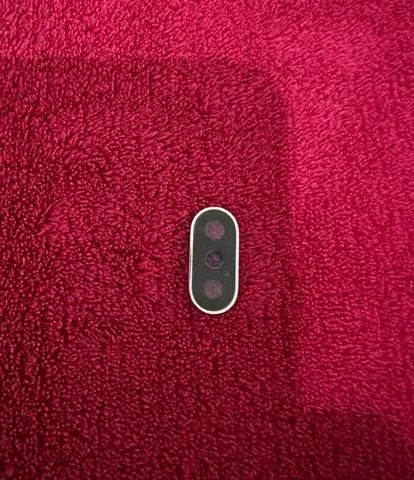 Vidro Lente Câmera Traseira iPhone X branco Original