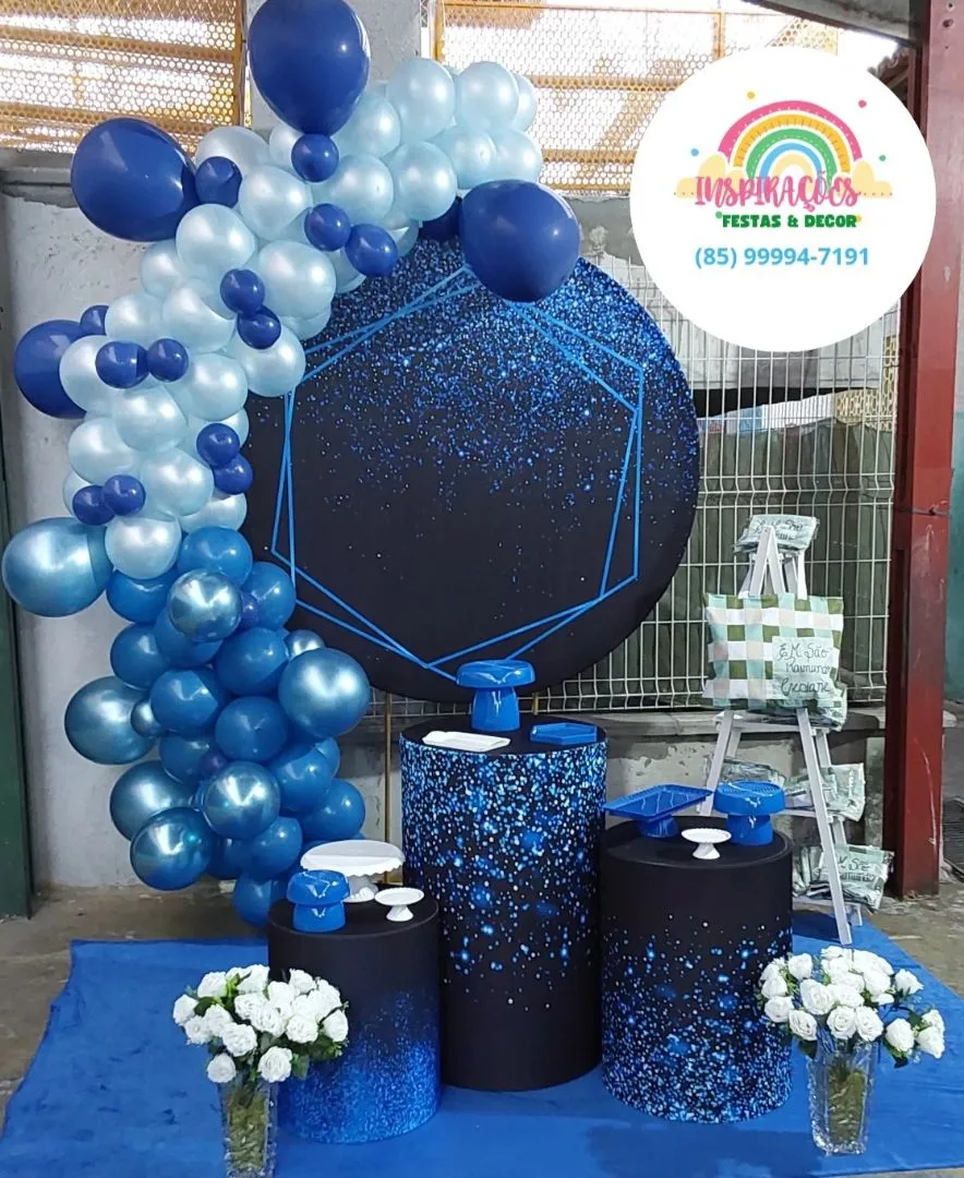 DECORAÇÃO DE FESTA BLUE