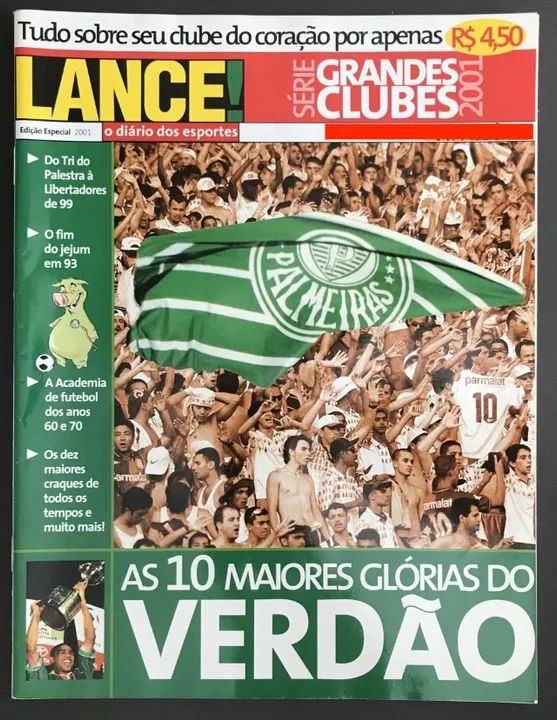 Lance Grandes Clubes Palmeiras 1999 2001 Raras - Foto 4