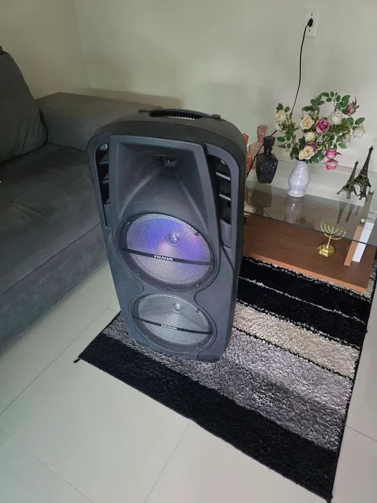 Caixa de Som Bluetooth Portátil com LED - Foto 4