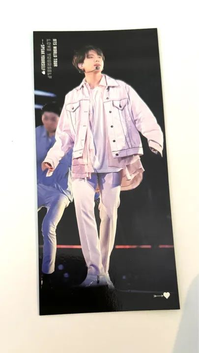 Jungkook BTS Photocard Bookmark Oficial SY Tour São Paulo DVD