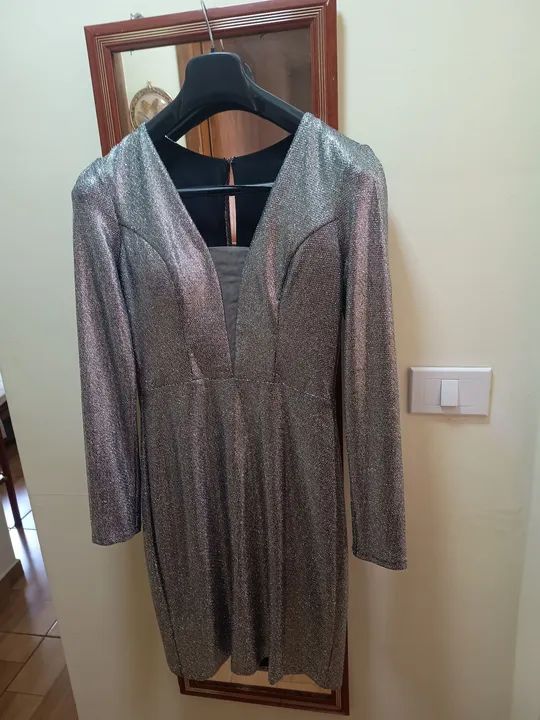 Vestido Unicke  prata - Perfeito para festas! - Foto 2