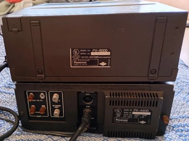( Leia ) Vídeo Cassete Portátil Panasonic PV-6000 + Receiver + Bolsa - Foto 3