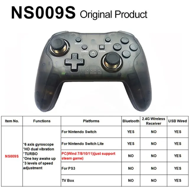 CONTROLE JOYSTICK NINTENDO SWITCH / SWITCH LITE PC PS3 !!