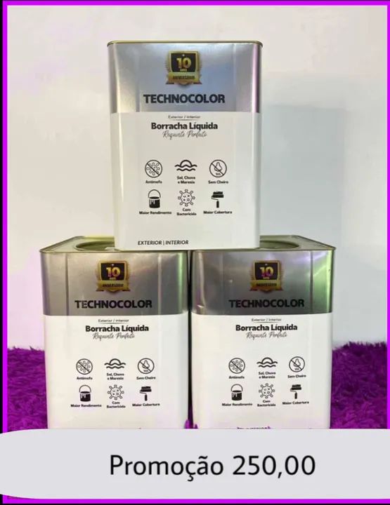 Tintas emborrachada linha premium primeira linha impermeável 