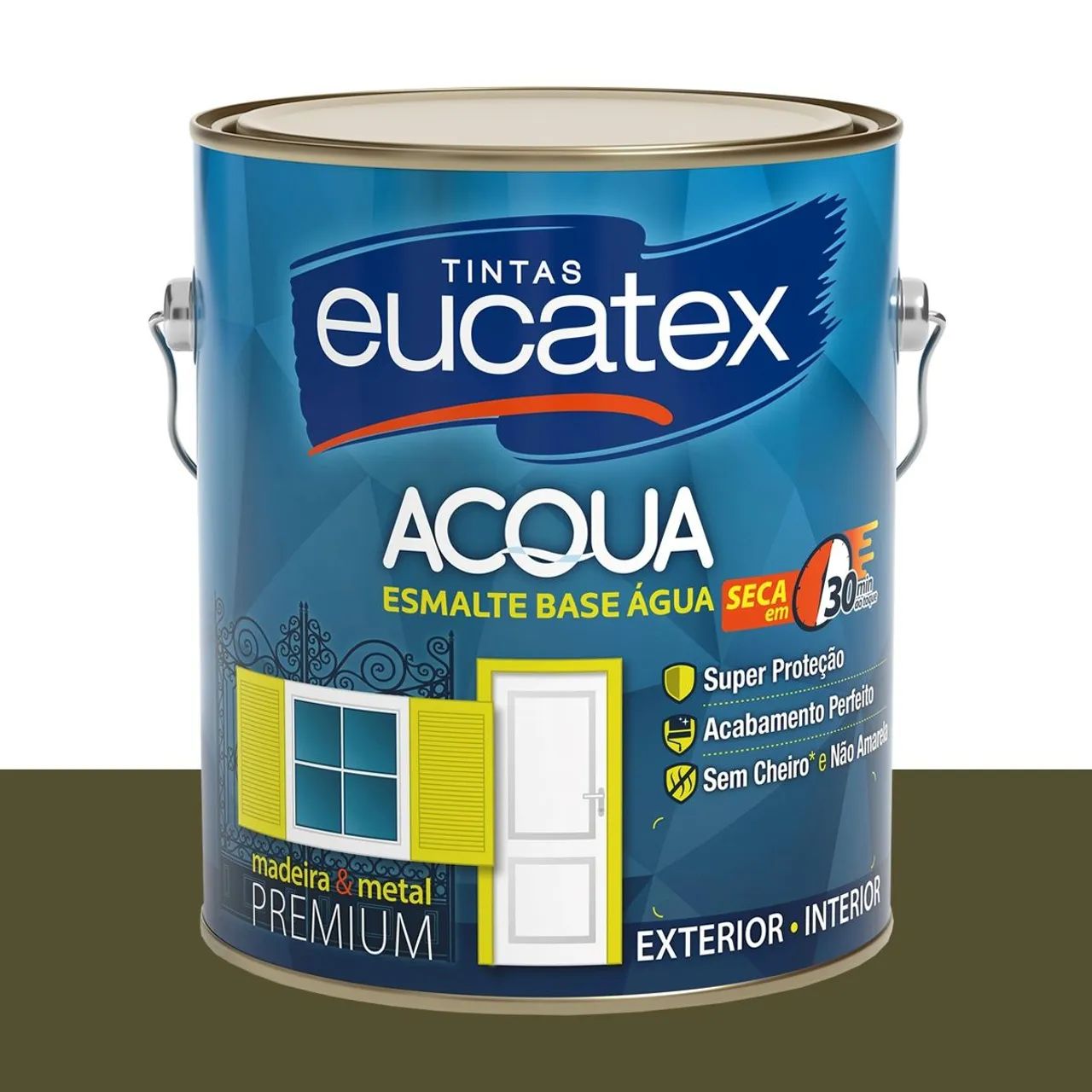 Tinta Esmalte Bril. Base Água Eucatex Doce de Figo 3,2 L