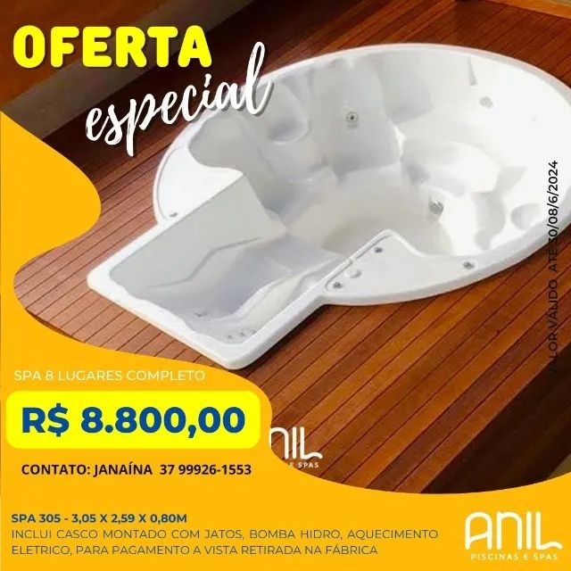 Ja - Spa com hidro e agua aquecida - Anil Piscinas