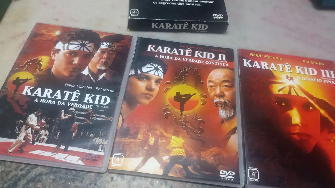 DVD karate kid A trilogia original usado perfeito - Foto 2