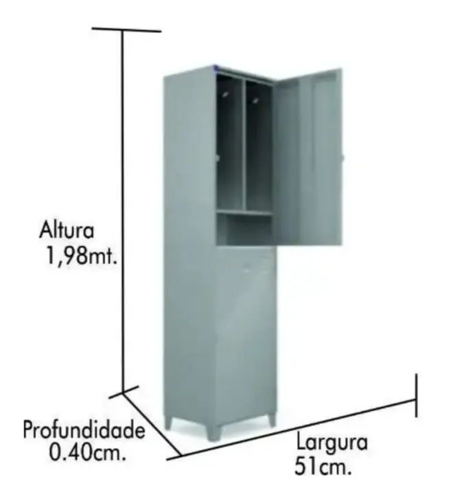 Armário para vestiário novo 02 pts  - Foto 2