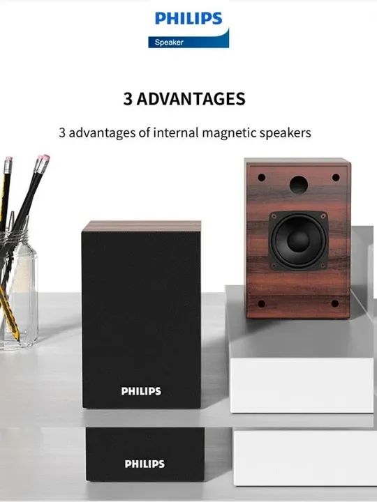 Caixa De Som Philips Spa20 Multimedia Speaker USB 5V Bluetooth - Foto 3