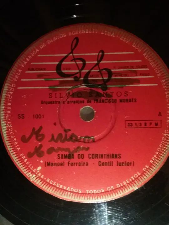 VINIL SILVIO SANTOS - SAMBA DO CORINTHIANS  - Foto 4