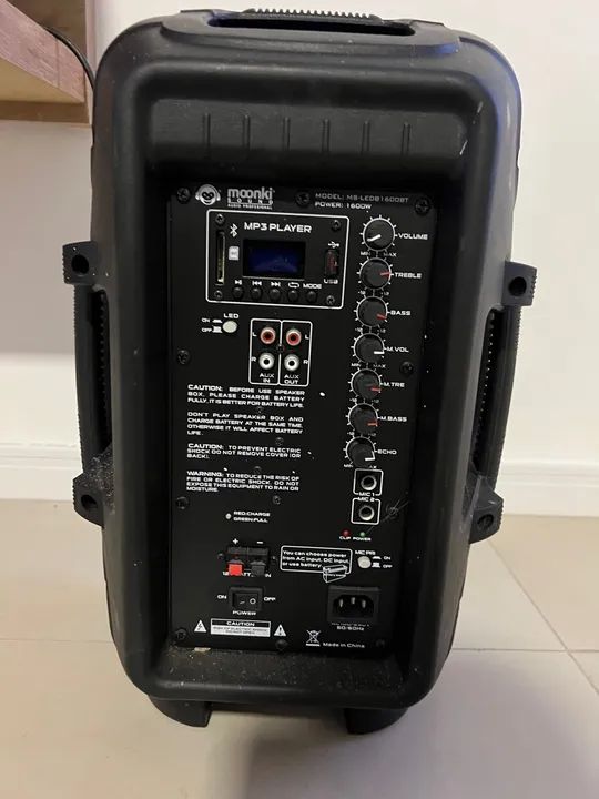 Excelente Caixa de Som Profissional 1600w com bateria! - Foto 3
