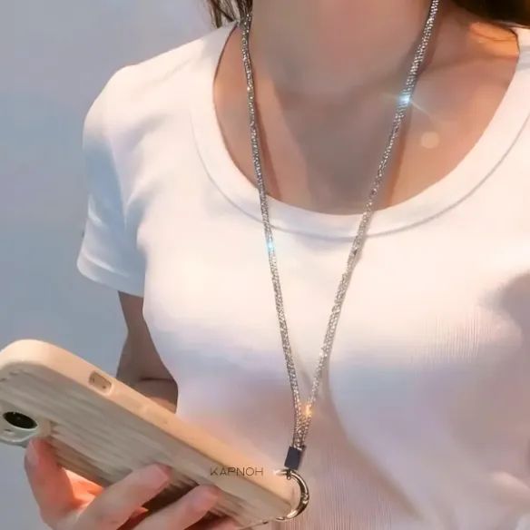 CORDÃO DE PESCOÇO PARA CELULAR BRILHO STRESS LUXO  - Foto 2