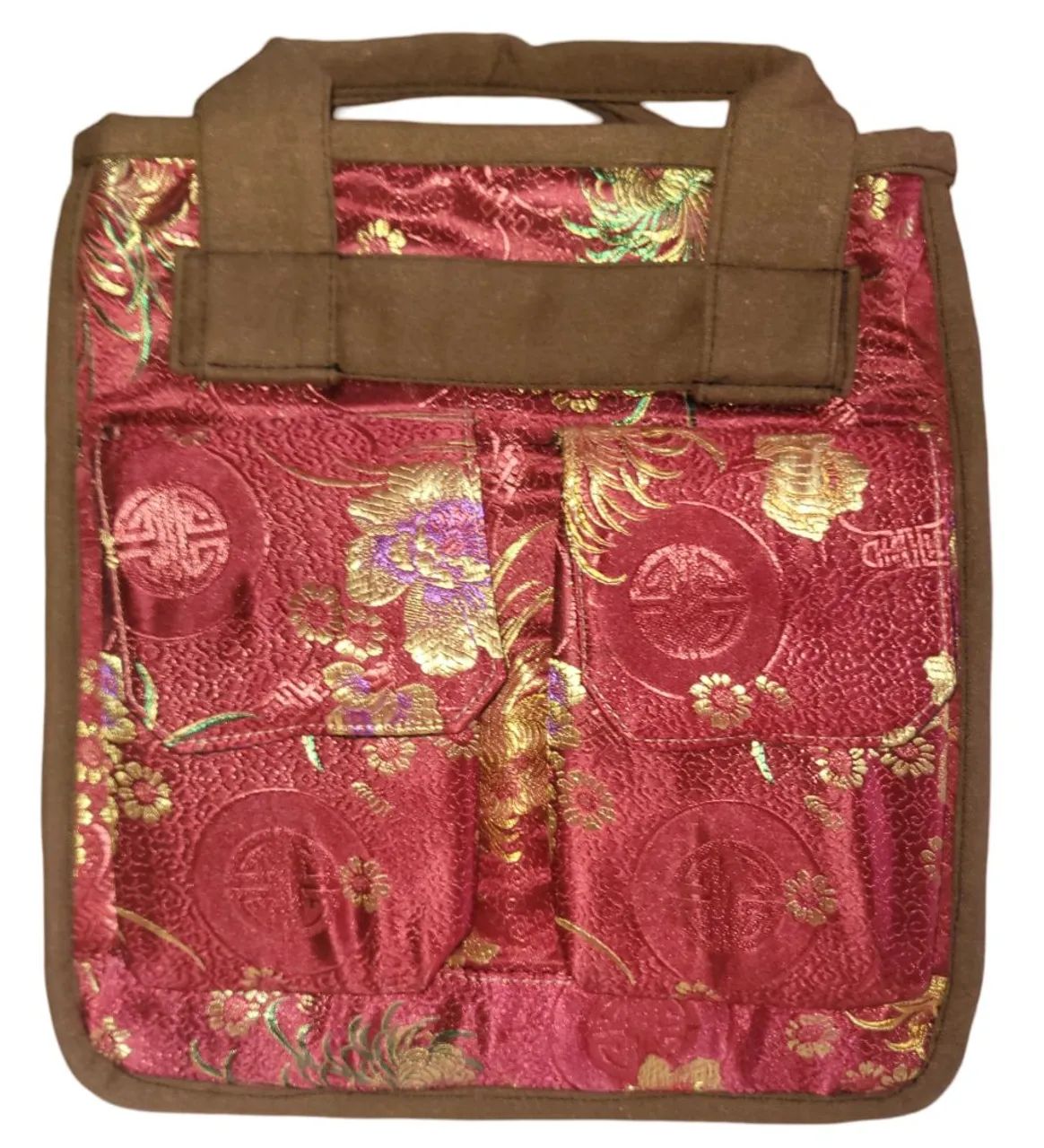 Bolsa De Mão Tecido Floral China