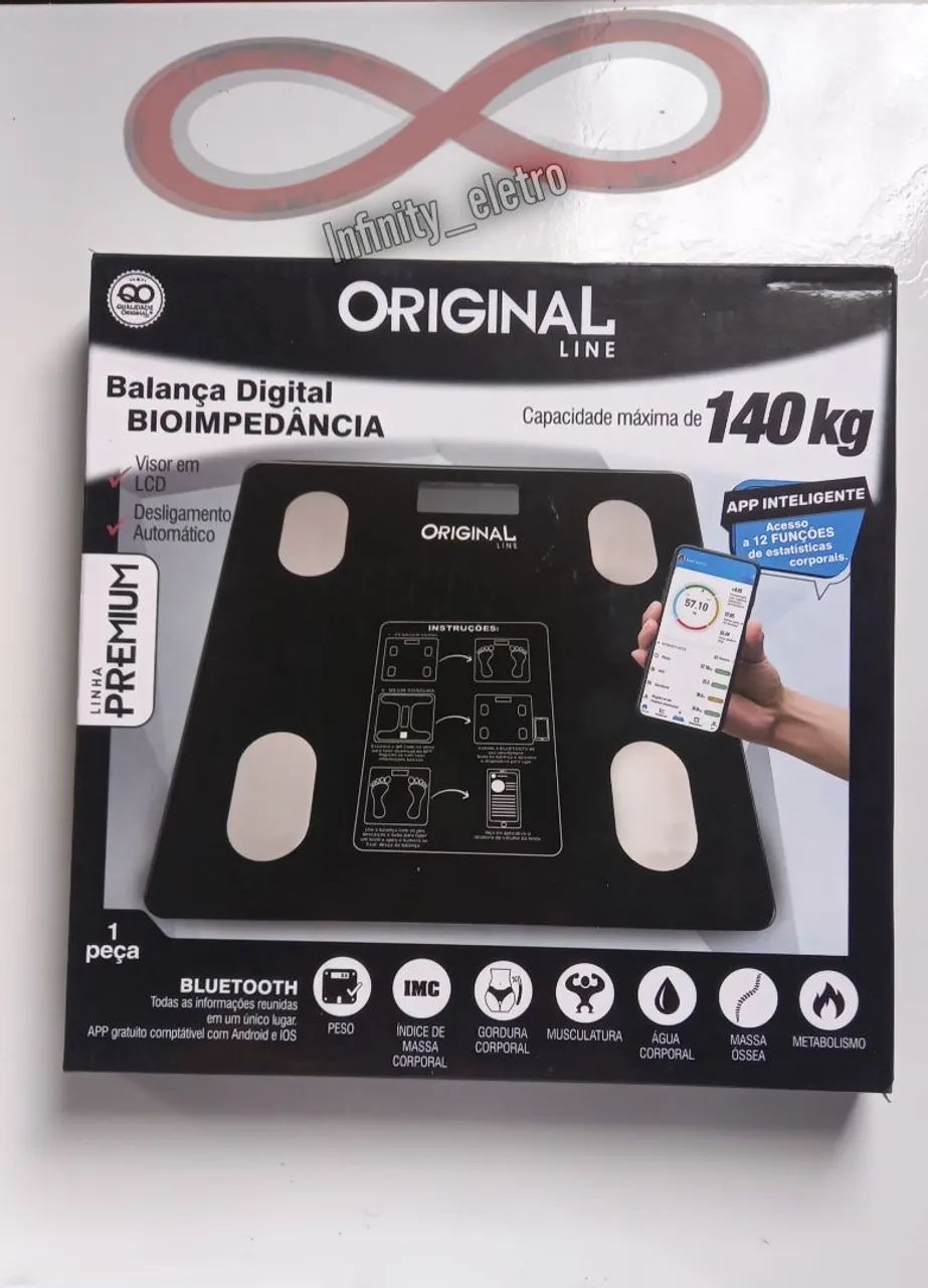 Balança corporal Digital 140kg - - Foto 2