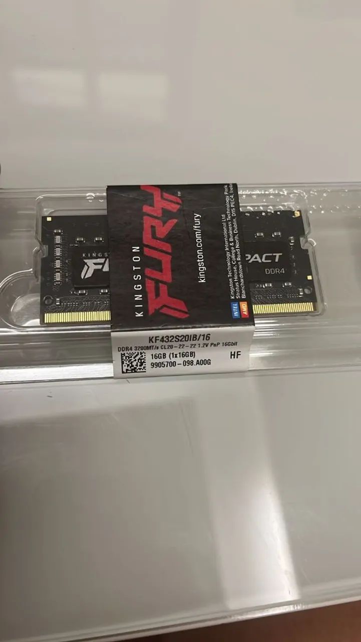 Memória ram ddr4 notebook