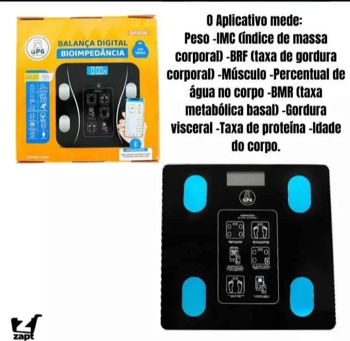 Balança Digital Corporal Bioimpedância Bluetooth - Foto 5