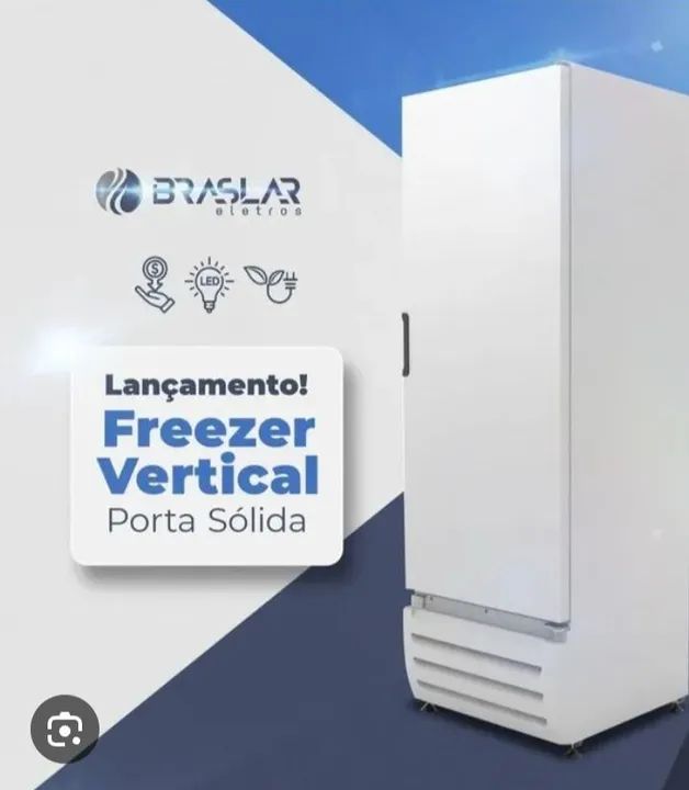 NZ. Freezer vertical BRASLAR 500 litros 