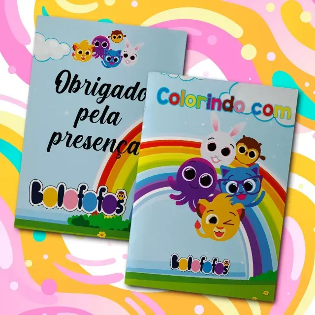 Kit 10 Livros de colorir personalizados