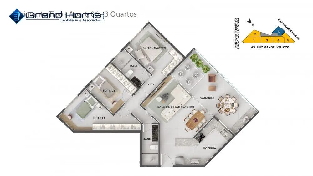 Apartamento 3 quartos em Jardim da Penha - Foto 2