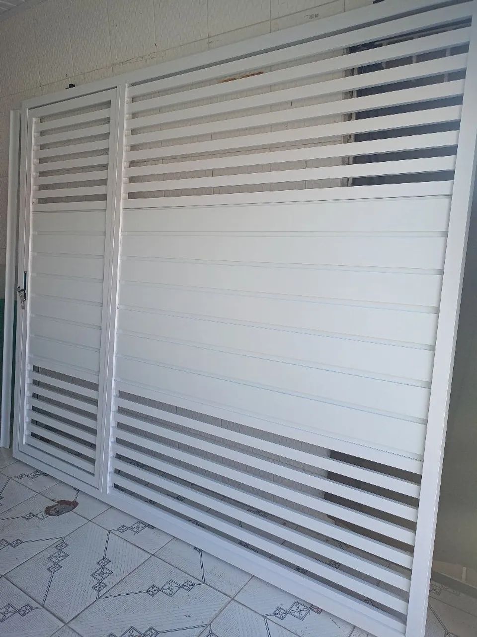 Portão de Alumínio Branco - Novo - Foto 5