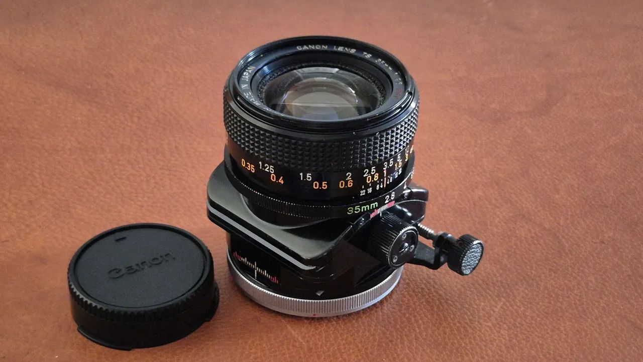 Lente Canon FD 35mm f/2.8 Tilt-shift