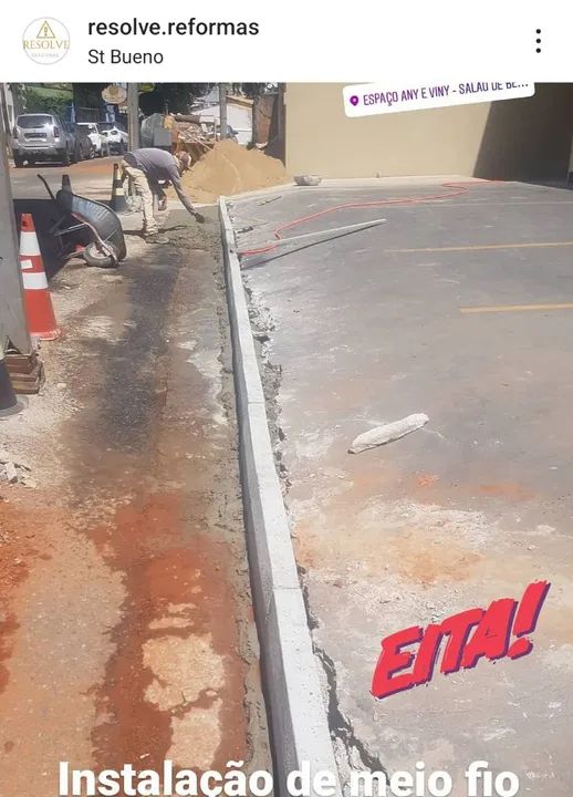 Instalação de piso tátil e reforma de calçada  - Foto 3