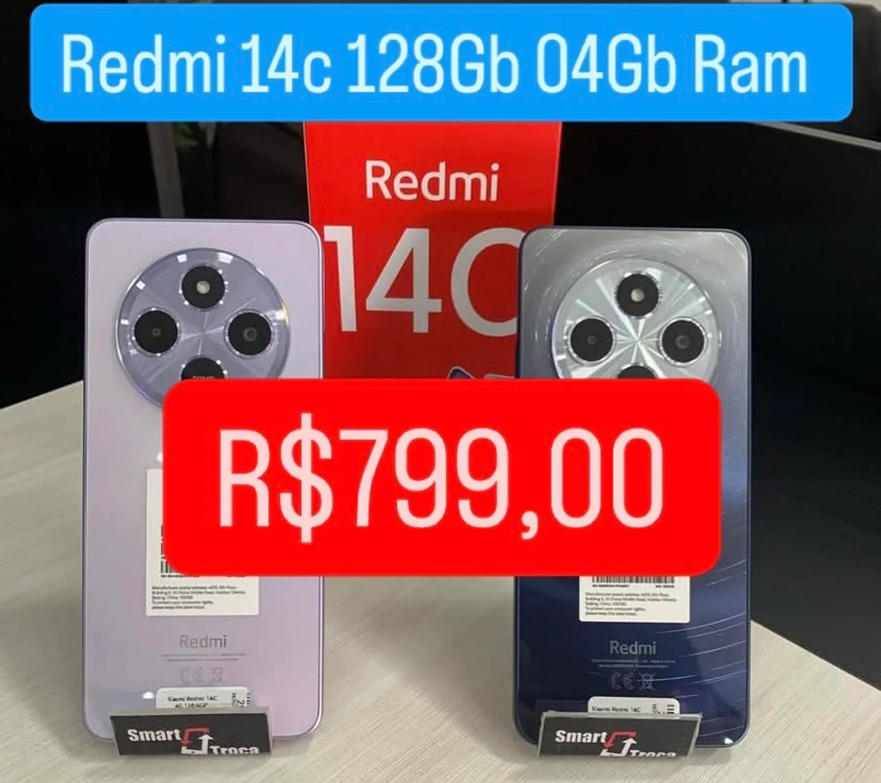 ***Redmi 14c 128GB 4GB RAM - Novo***
