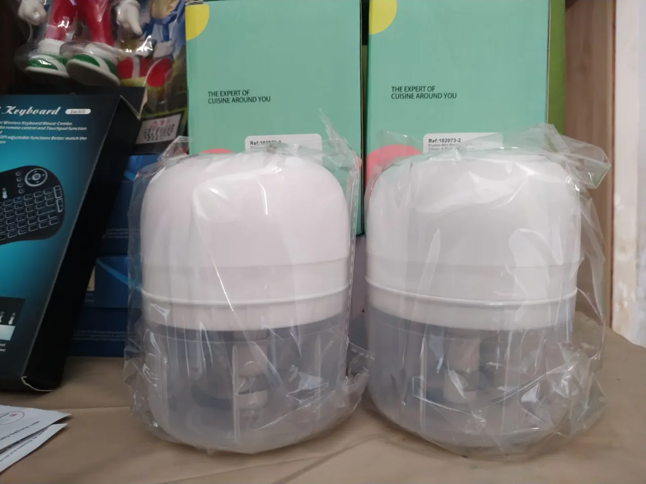 Mini Processador Alimentos Elétrico 250ml 3 Laminas Sem Fio usb