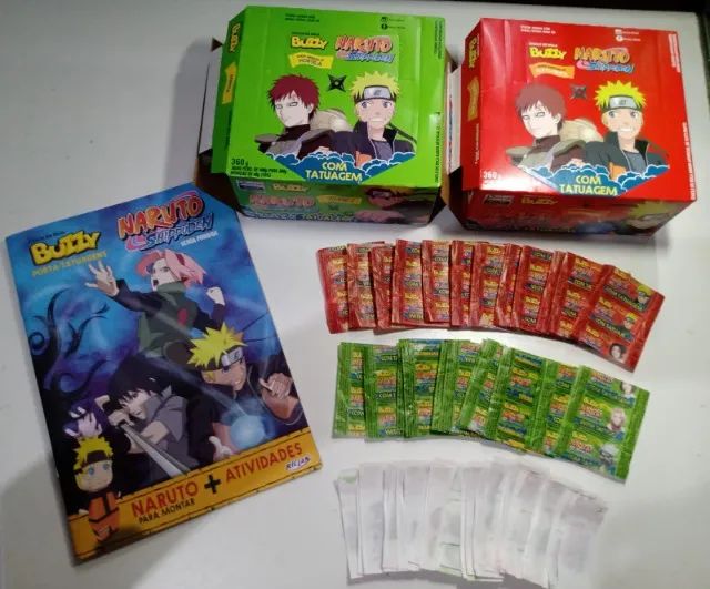 Coleção figurinhas Buzzy Naruto  Completa P/ Colar