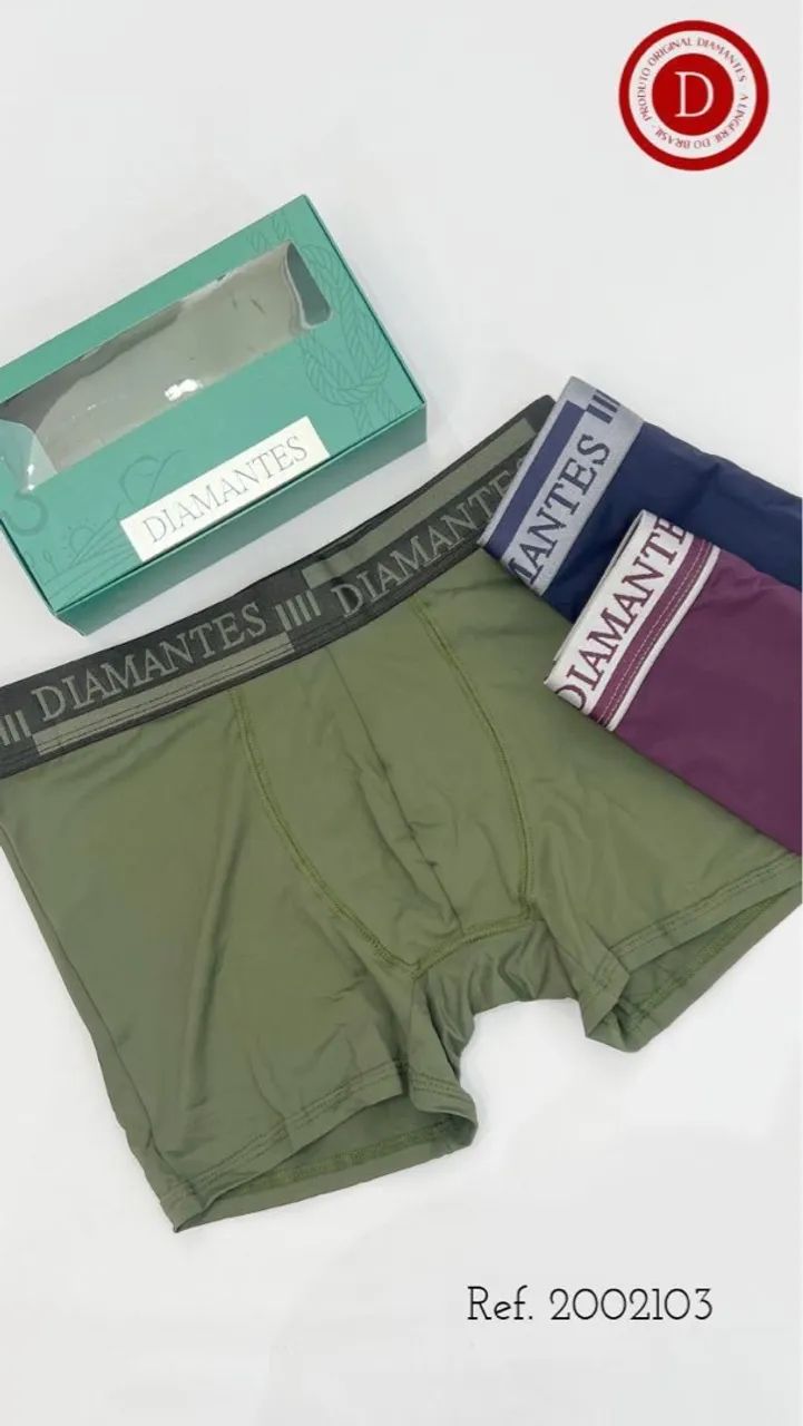 Cueca Boxer Diamantes - Conforto e Estilo! - Foto 5