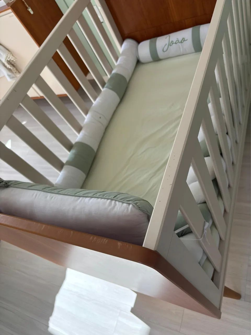 Berço retrô matic - 3 em 1 (vira cama) - Foto 6