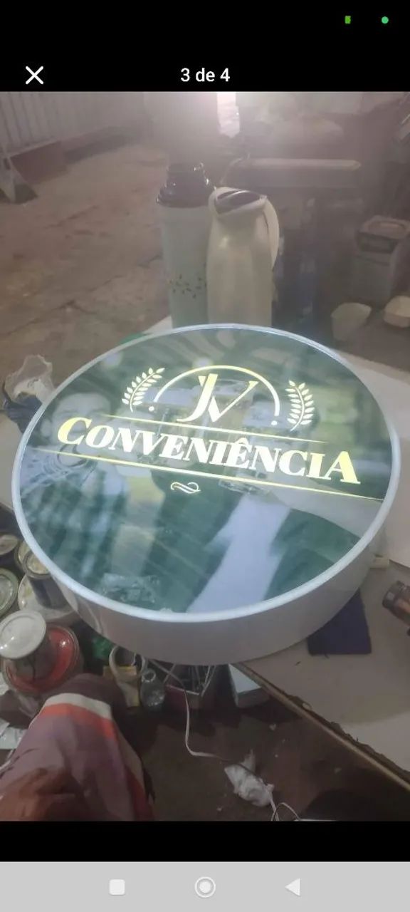 Placa luminosa LED 50cm Promoção  - Foto 5