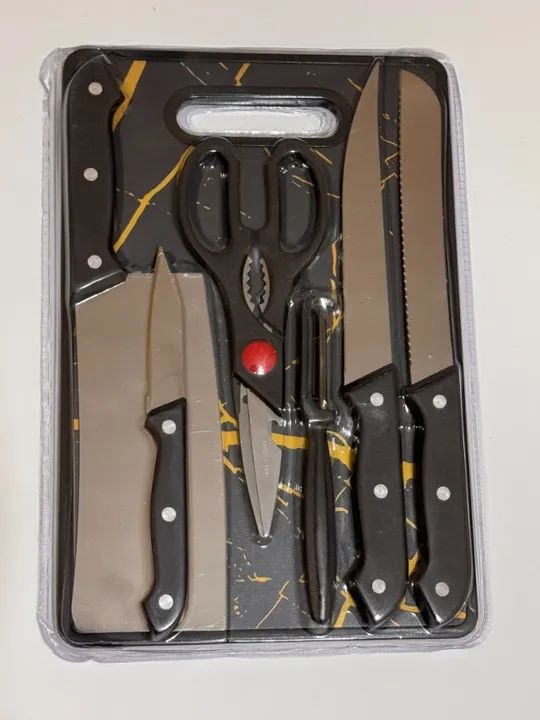 Kit de faca e corte com tábua - Foto 3
